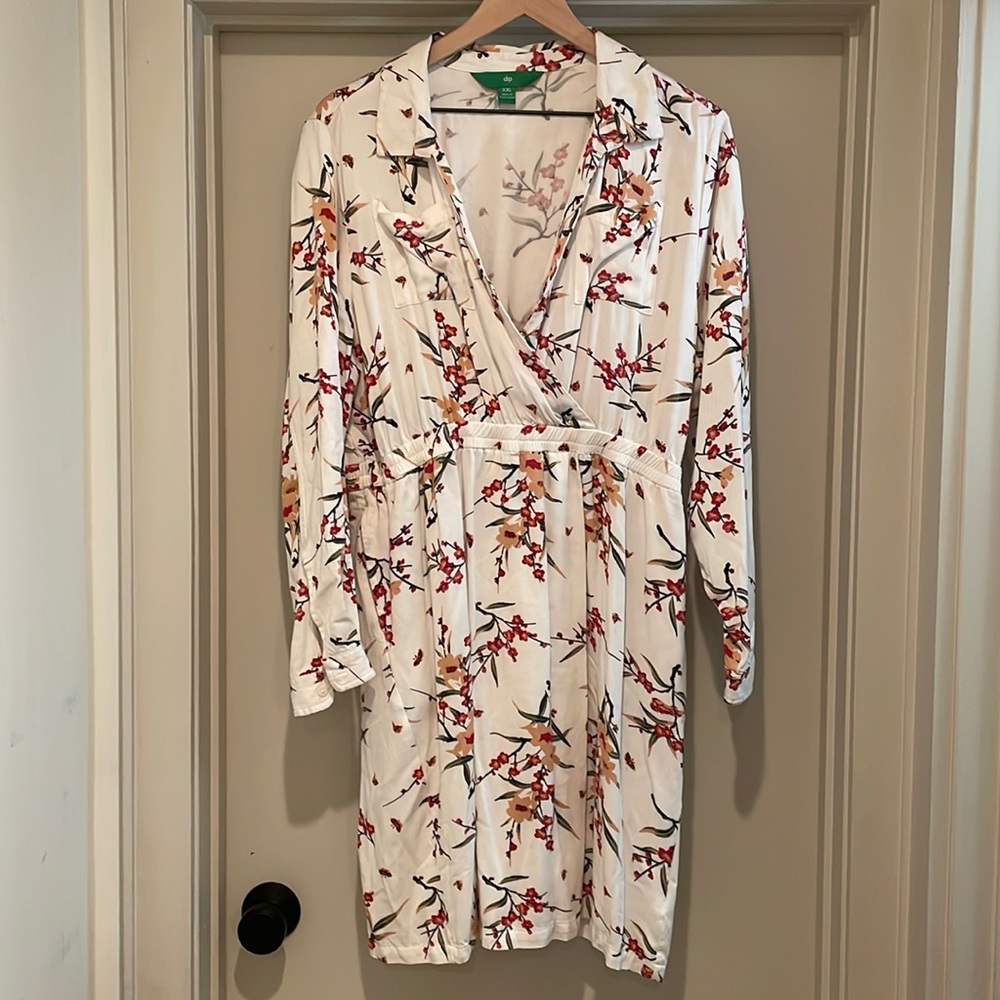DIP Cross Front 100% Viscose Floral Dress size XXL